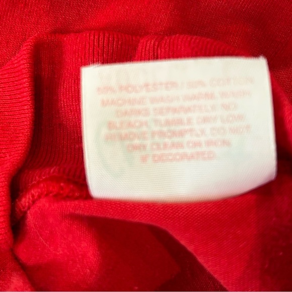 VTG 80s Gator Athletics Inc Mock Neck Long Sleeve Shirt Men L Red USA Warrior - Picture 8 of 8